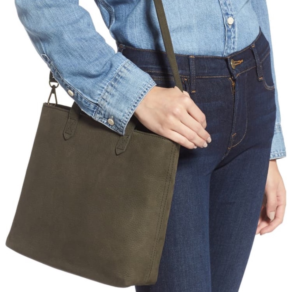 Madewell The Zip-top Transport Crossbody in Nubuck - Picture 3 of 8